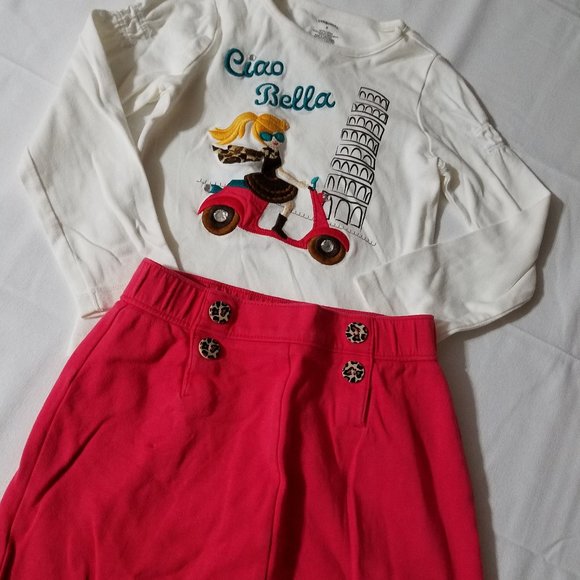 Gymboree Gymboree Ready Dress Go size 8 Skort, size 6 Shirt GUC Faint wrist spot - Picture 3 of 3